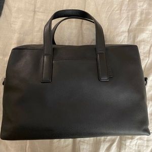 Black Leather Away Everywhere Bag